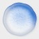Glass plate “Lotus” pies, d = 16.7 cm, blue color