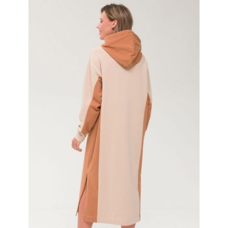 Women's dress, size 48, beige color-1