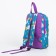 Baby backpack on lightning, 2 outer pockets, blue color