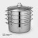 Mantock 3V1, 7 L, D = 28 cm, glass cover, heat distribution bottom, induction