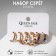 Ring earrings set 3 pairs of “links” chains, colored in gold, d = 2