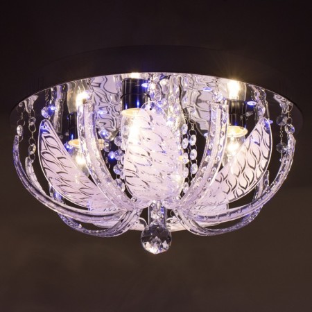Svetogor chandelier "Dinzhou" 4x60W E27 LED lighting chrome 40x40cm-2
