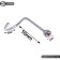 Pierce in the nose (nostille) “rhinestones”, bent, l = 10mm, set 40pcs, mix color in silver