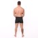 Male panties free with buttons, black color/squares, size 50