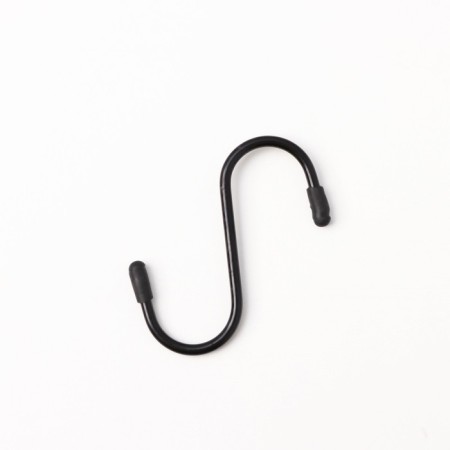 A set of hooks for railing, d = 2 cm, 7 cm, 4 pcs, black color-2
