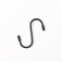 A set of hooks for railing, d = 2 cm, 7 cm, 4 pcs, black color