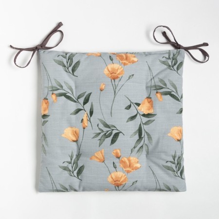 Siddle on the chair Ethelw Poppies 42x42 cm, 100% cotton, reps 210 g/m2-4