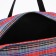 Lightning bag, with an increase, external pocket, blue/red color