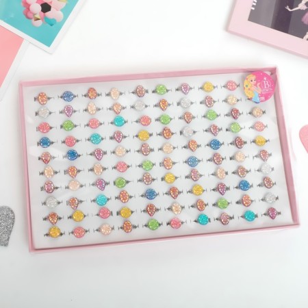 Children's ring "chosen" molds, mix shape, mix color, dimensionless-1