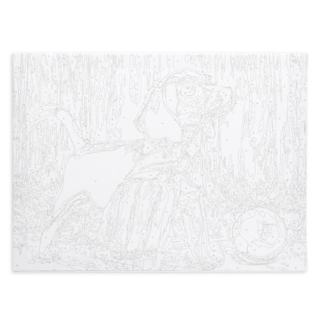 Picture on numbers on a canvas with a subframe "Puppy with a ball", 40 x 30 cm-2