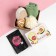 Gift set of Ethel "Avocado" towel 30x60 cm and accessories
