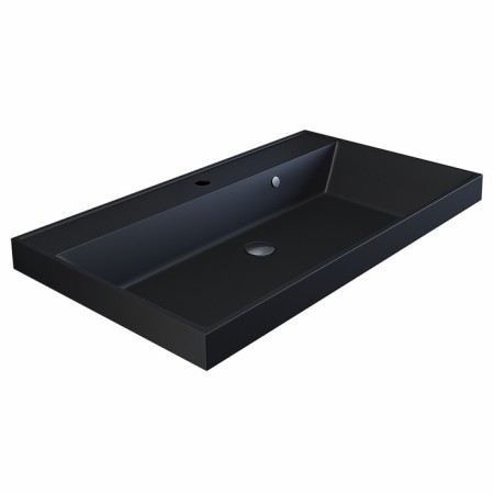 Sink uperwood Classic Quartz 80 cm, quartz, black matte, coal-4