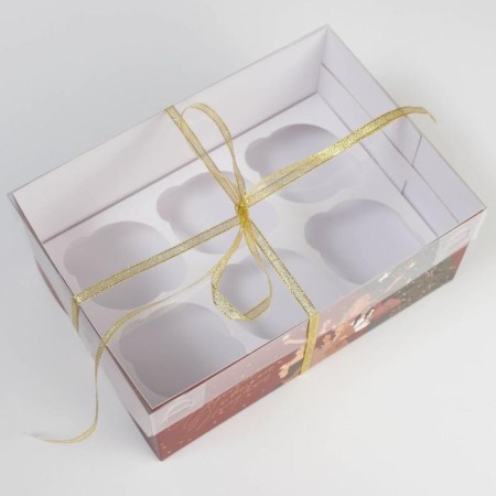 Girls cupcake box, 23 x 16 x 10 cm, new year-2