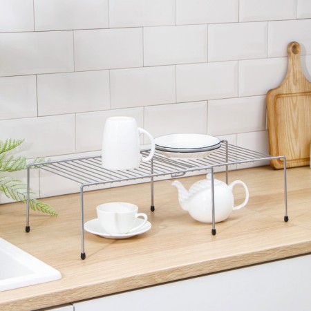 Sliding shelf for a cabinet, 36-62 × 22 × 15 cm, color chromium