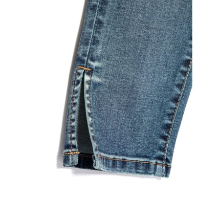 Jeans shortened female with cuts CONTE ELEGANT SKINNY, size XL, color MID MID Blue-11