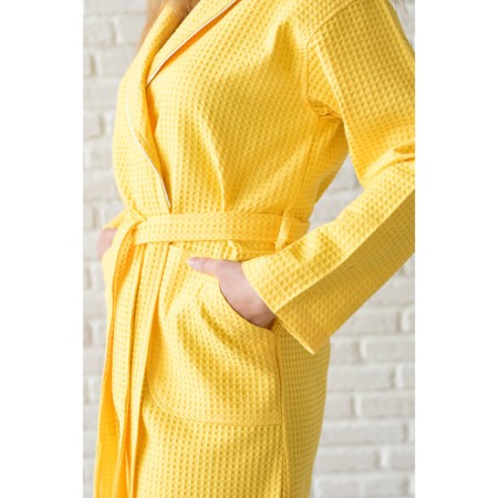 Female robe, shalka+kant, size 46, lemon, waffle-3
