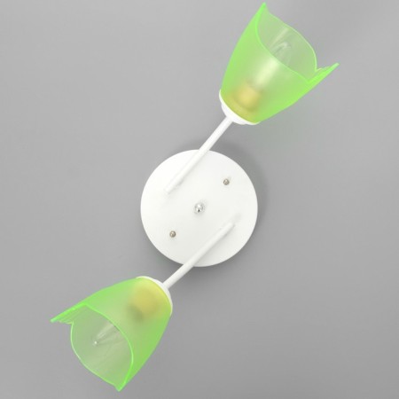 Onyx chandelier 2x15W E27 white-green 50x15x15cm Bayerlux-3