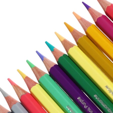 Pencils of 12pcs 24 Centers Berlingo "Supersoft. Pastel" hexagon, bilateral, sharpen, Europod-5