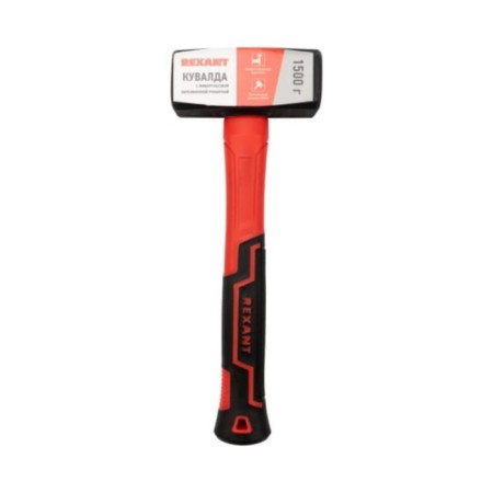 Rexant sledgehammer, with a fiberglass rubberized handle, 1500 g