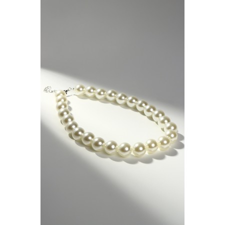Pearl beads "Bride" beads d = 1.5, milk color, 40 cm-1