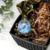 The desktop fountain from the network, the backlight "Bronze Ganesha and lotuses" 22x13x13 cm
