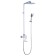 Lemark Allegro LM5962CW bath mixer, with the upper shower watering can, chromium color, white