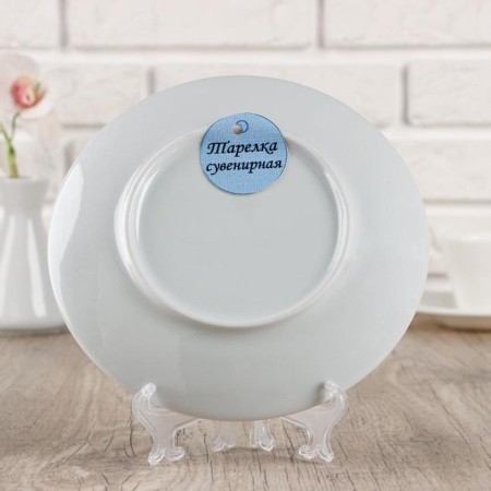 Decorative plate "Gzhel drawing", d = 20 cm-9