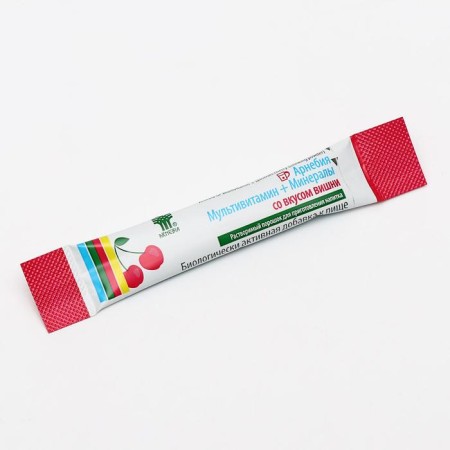 Bad "Arnebia", multivitamin + minerals with cherry taste, 10 Sasha 5 g-1