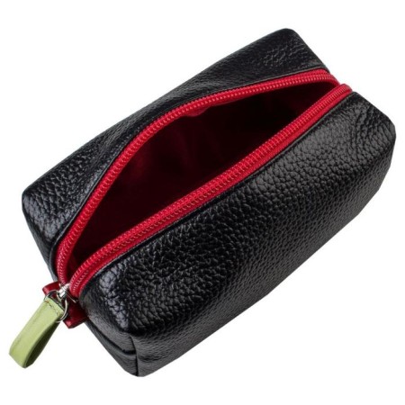 Cosmetic bag with lightning, black color-1