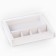 Box for 4 sweets and chocolate with cells "White" 18.8 x 15.7 x 3 cm