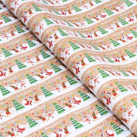 Glossy packaging paper "New Year's journey", 70 x 100 cm, 1 sheet-1
