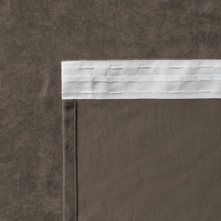 Set of curtains "Tina", size 2x145x270 cm, brown color-2