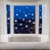 Decorative sticker for windows "Snowflakes" 92x46 cm