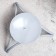 Summary Metal for 1 candle "Olympus", 4x11 cm, gray