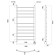Domoterm electric heated towel rail "Calipso" P10, 500x1000 mm, right, chrome