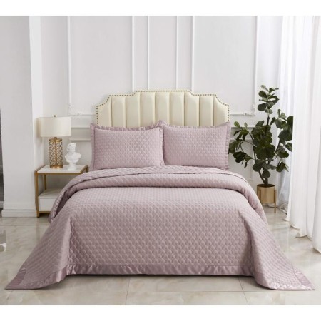 A set with a bedspread "Roxalan", size 160x220 cm, 50x70 cm, color tea rose