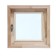 Window, 40 × 40cm, double glass of linden, outer opening