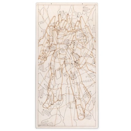 Wooden designer 3 in 1 "Transformer hawk", puzzle, coloring, toy-3