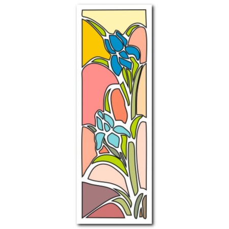 Stencil of stencil "Flower" 11x32 cm