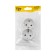 Double Tot Matte Glass, 16 A, hidden, with s/c, glass, white