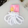 Hair elastic band "Mahrushka" (set 12 pcs) 2.5 cm and 4.5 cm, white