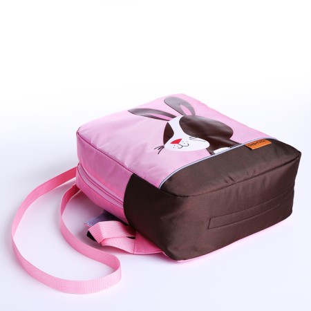 Baby backpack on lightning, reflective elements, pink color-2