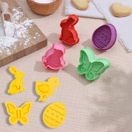 A set of Plunger of the confectionery "Easter", 4 pcs, 9.5 × 9 × 4.6 cm, color mix-1