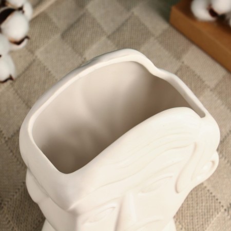 Kashpo - Vase "Gregor" 21x9x13cm, white-2