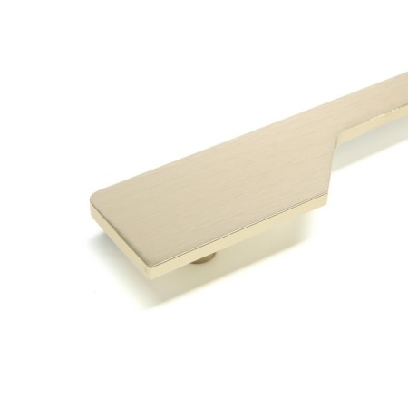 Furniture bracket RS1401, M/O = 225, Satin gold color-2