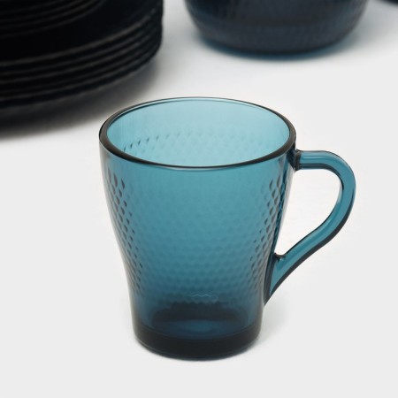 Table Glass Set "idyll", 43 objects, color London Topaz-5