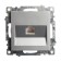Computer outlet 1-seater RJ-45 (mechanism), Stekker series Katrin, GLS00-7107-03, silver 1022441