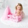 Coted for dolls with bed linen and canopy, collection "Diamond Princess" pink
