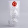 Set of balls plastic D-8 cm, 3 pcs "Infinity" silver