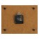Carty clock is wall-mounted, interior "apple", silent, 25 x 20 cm